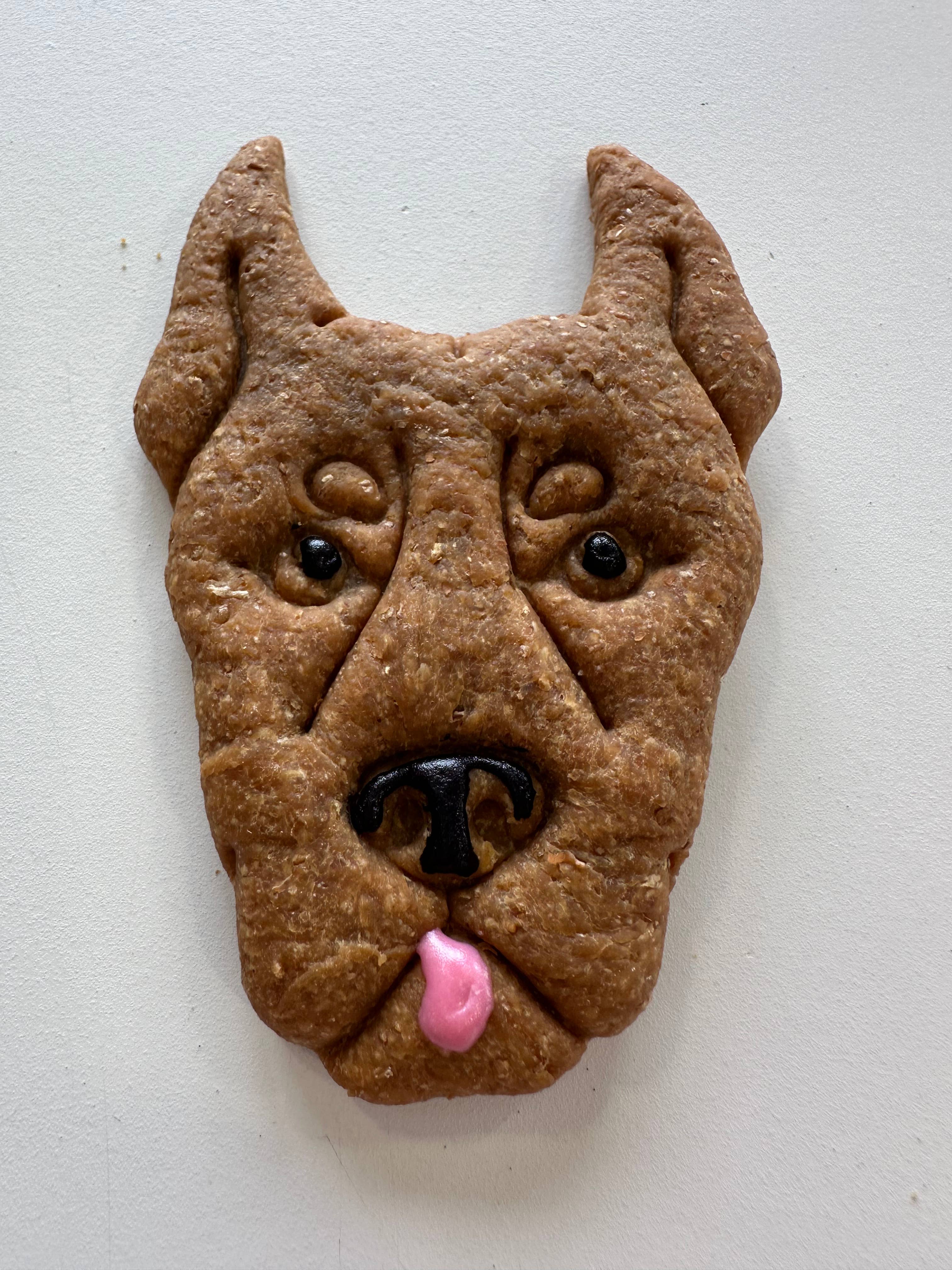 Milo's BARKery - Wholesale Pet Treats - Dog - Doberman/Min Pin Face Dog Treat - 2 Pack1