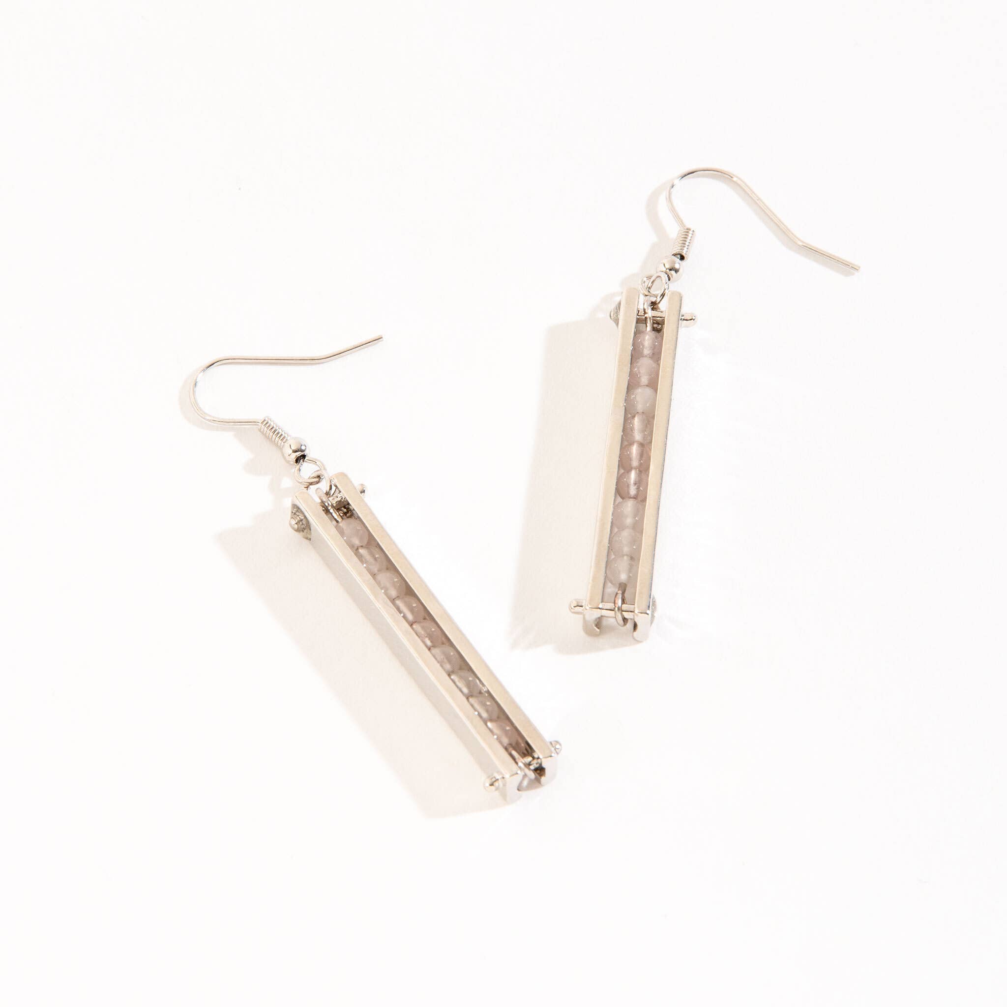 Elsie & Zoey - Wholesale Dangle Earrings - Sale - Parker Genuine Stone Bar Drop Earrings4