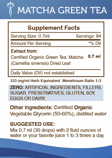 Secrets Of The Tribe - Wholesale Tincture - Matcha Green Tea Tincture1