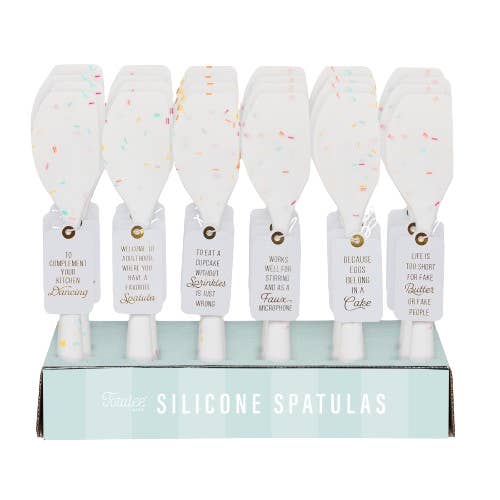 SALE Confetti Spatulas w/ Display S/24 for wholesale by Totalee Gift