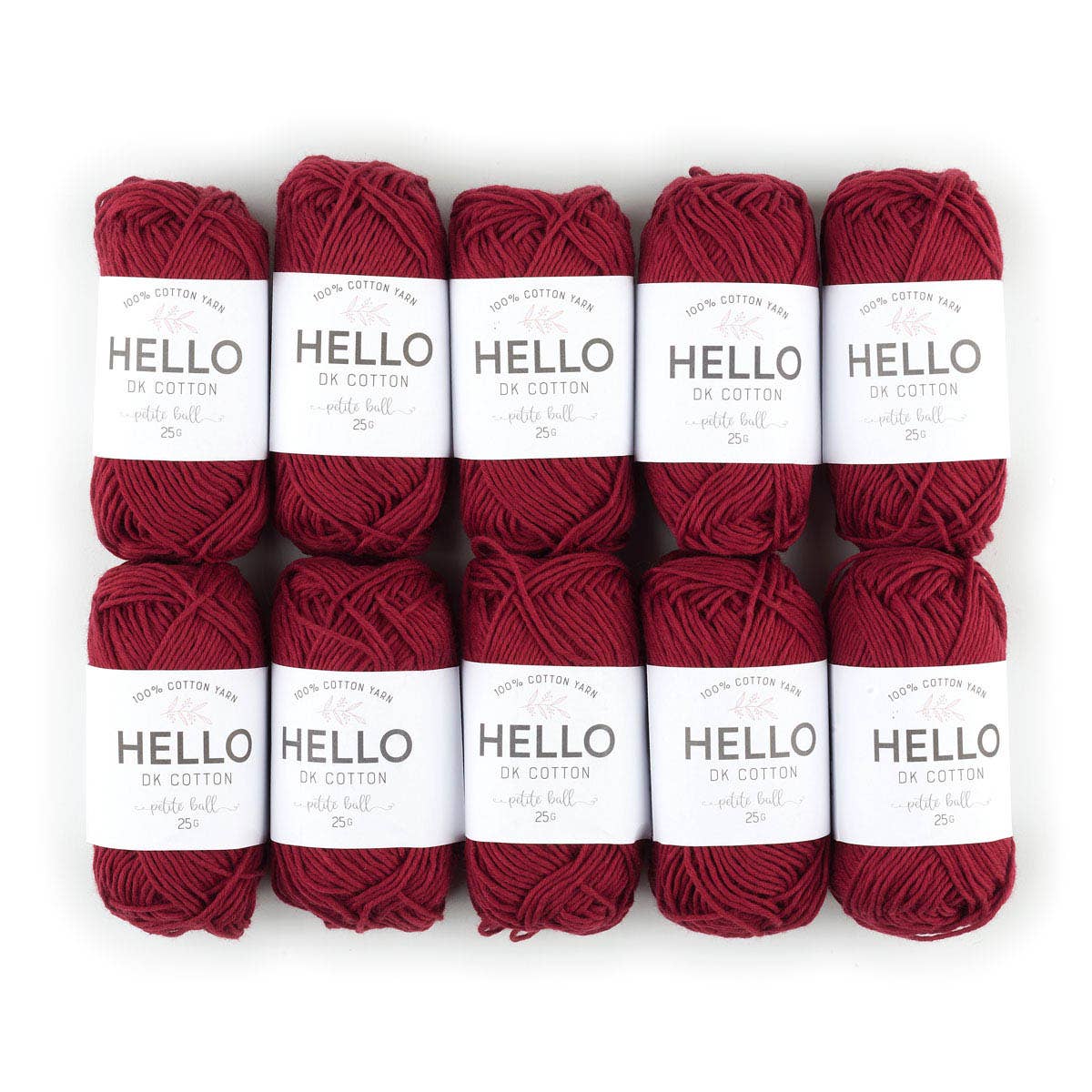 Creative World of Crafts – wholesale Garn – HEJ 100% bomull 25g Amigurumi garn förpackning med 10 bollar15