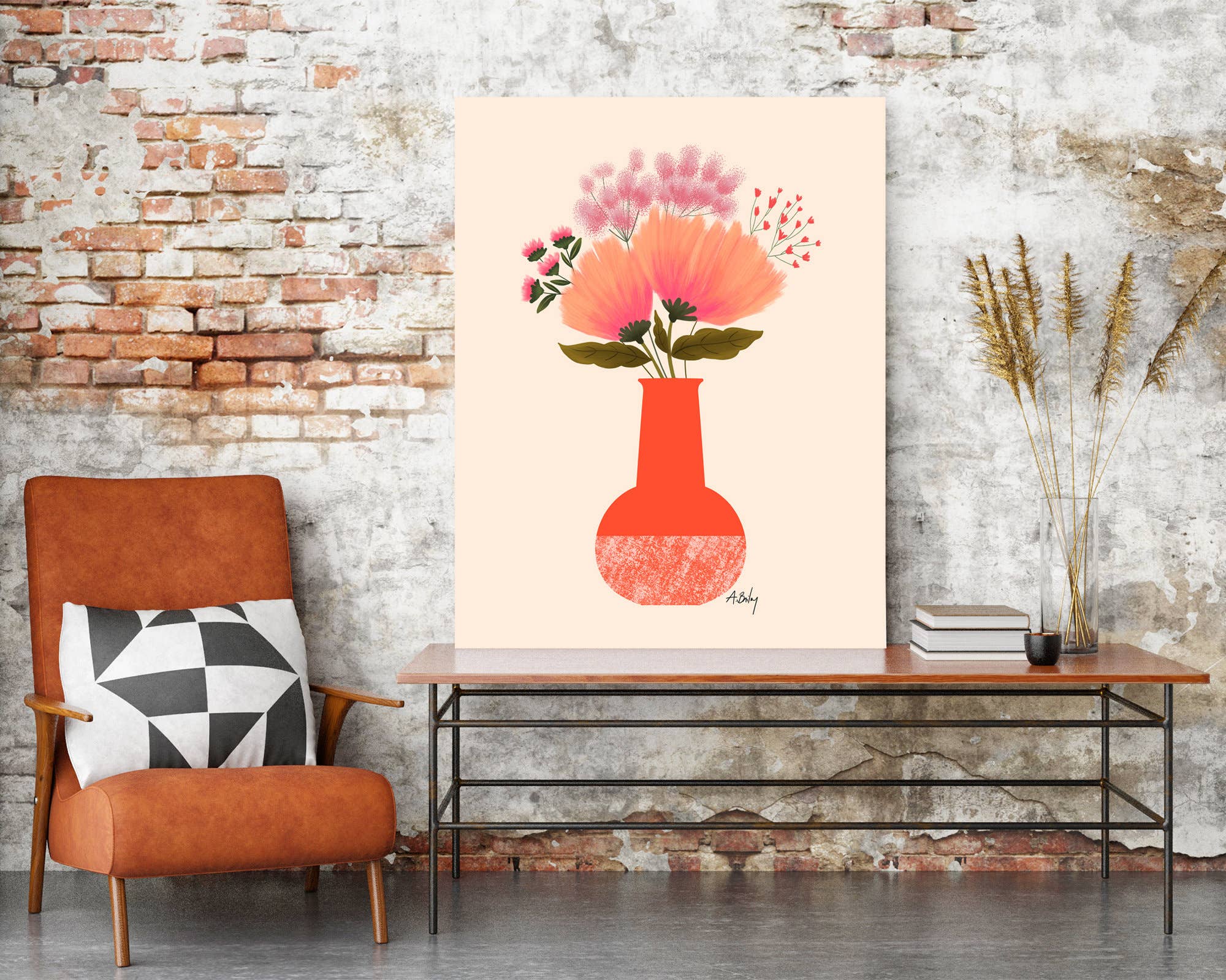 Annie Bailey Art – Impressão artística por atacado – Wee Small Bouquet - impressão de ilustração floral2