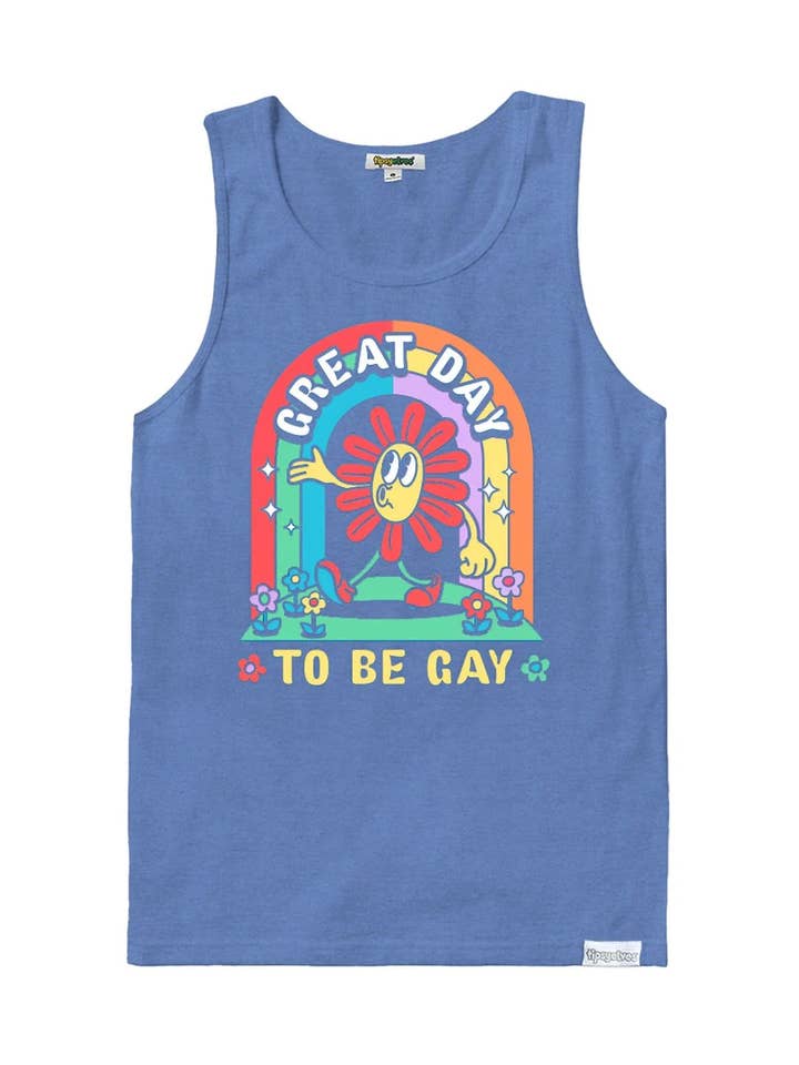 Tipsy Elves - Venta al por mayor Camiseta de tirantes - Hombre - Camiseta Sin Mangas Gran Día Para Ser Gay - Camiseta de Orgullo para Hombre