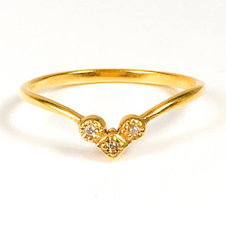 Bague Trio Romance pour la vente par Wolf People Jewelry Design