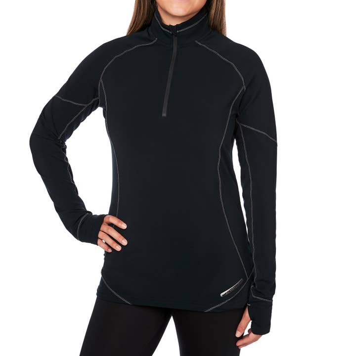 Women's Micro Elite XT Zip-T for wholesale by Hot Chillys