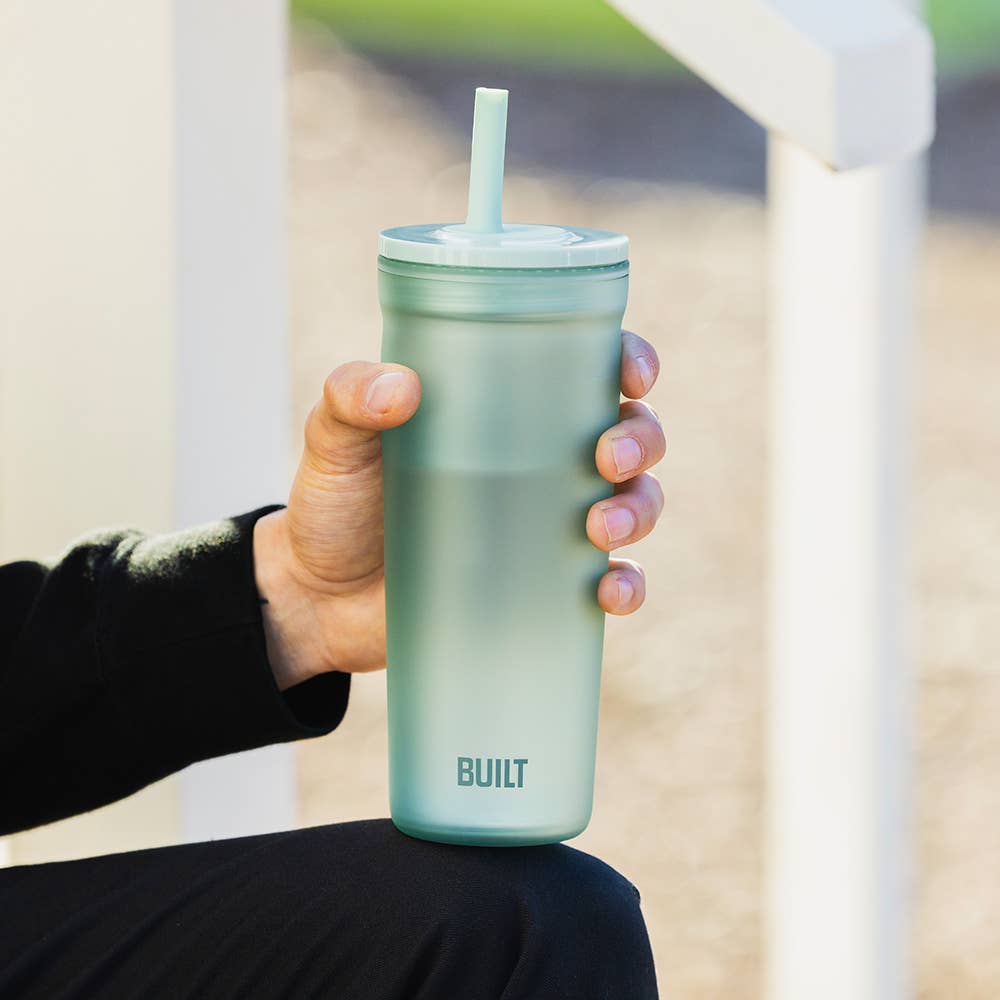 Built NY - Wholesale Insulated Mug/Tumbler - 20oz Mint Straw Seal Bedford Tumbler1