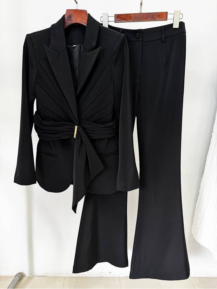 Productseeker - Wholesale Suit Set - Women's - SET103L Elegant Slim Fit Blazer & Pants Suit in Purple0