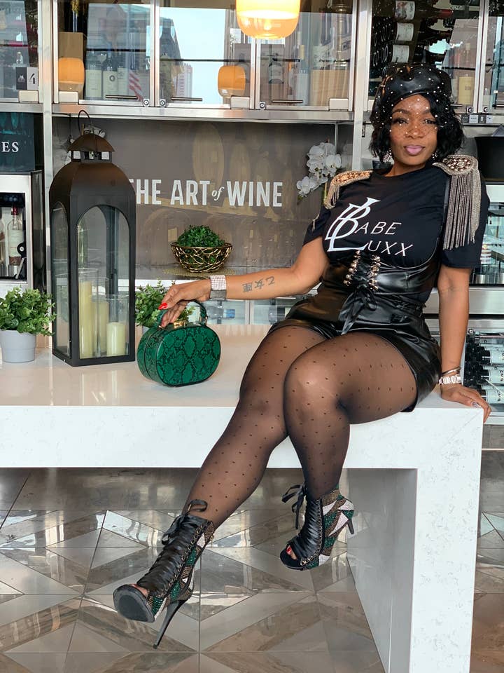 Just BU Apparel - Wholesale Screen Printed T-Shirt - Women's - Luxx Babe0