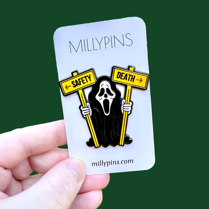 Millypins - Wholesale Lapel Pin/Button - Scary Movie/Scream Inspired “Ghostface” Horror Enamel Pin