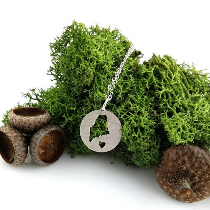 Maine Circle - Collana in argento sterling per la vendita all'ingrosso da parte di Gem Lounge Jewelry