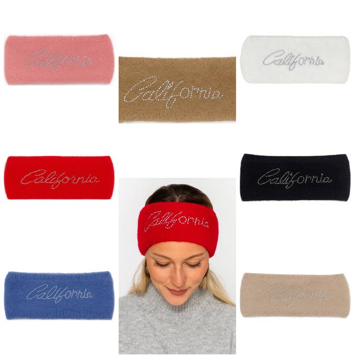 Fascia Lavorata a Maglia – Lettere di Cristallo "California" AHC-20022 per la vendita all'ingrosso da parte di Oblige by G