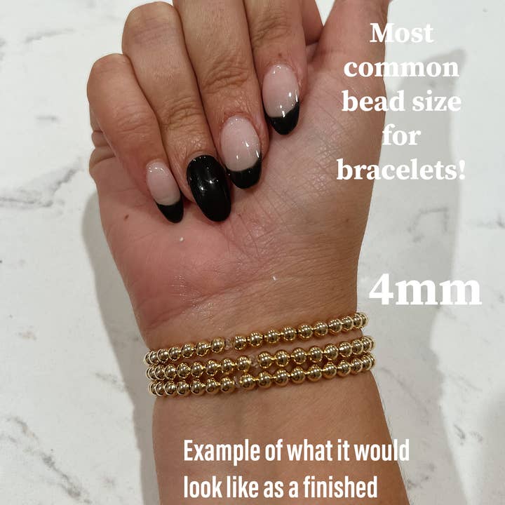 Js Wholesale Jewelry - Wholesale Beads - 14K Gold Filled Non Tarnish Spacer Beads, High Quality 4mm G1