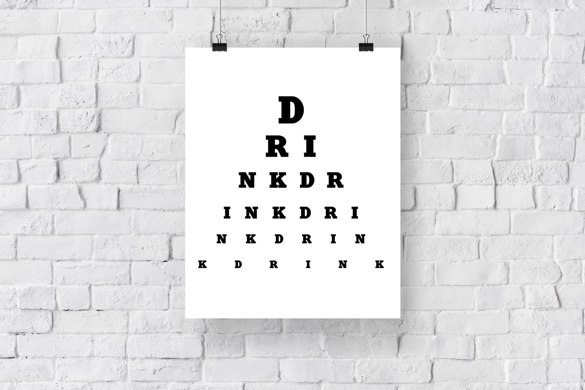 Star Editions – wholesale Konsttryck – Ögontest - Dricka dryck dryck - 11X14 ”Premium konsttryck2