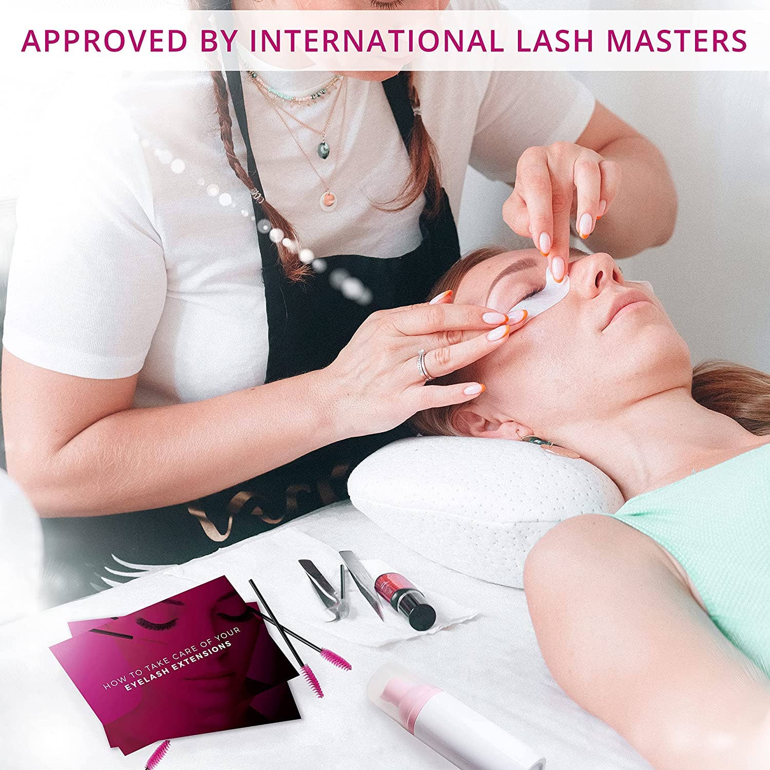 SecretsID - Wholesale Eyelash/Brow Serum - Lash Extension Aftercare Cards - Pack of 50 - 4 x 6”6