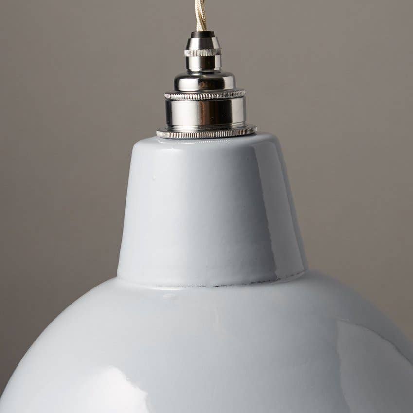 We Are Nook – wholesale Lampshade – Angled Cloche Enamel Lamp Shade White3