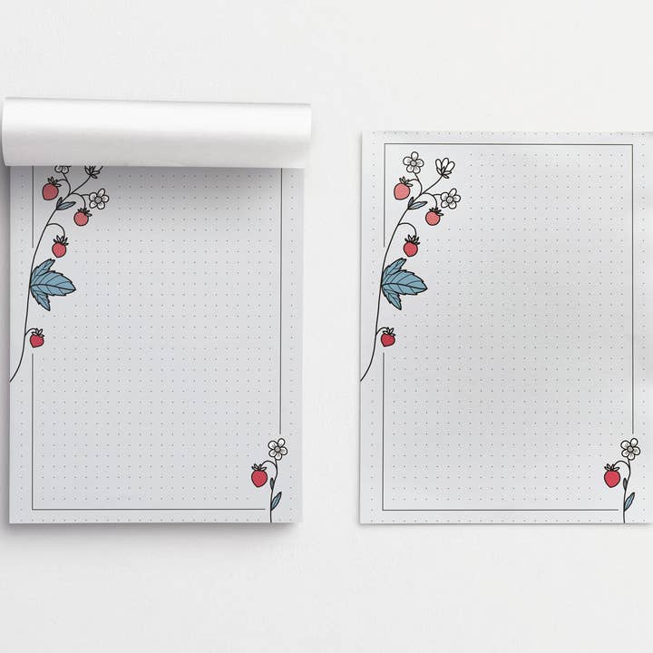 Rotberta - Wholesale Notepad - magnetic notepad DIN A6, wild strawberry