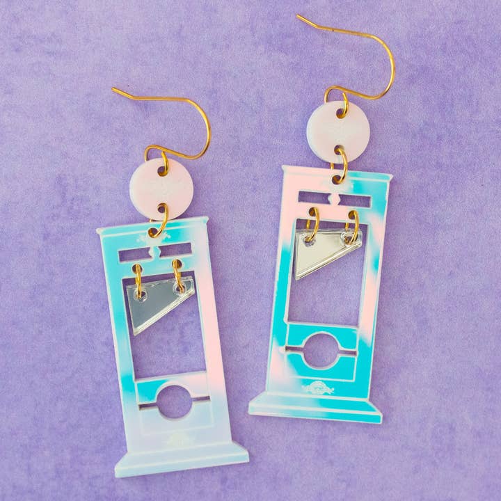 Halloween Earrings Guillotine Spooky Earrings Dangles for wholesale by Momenti di Vita