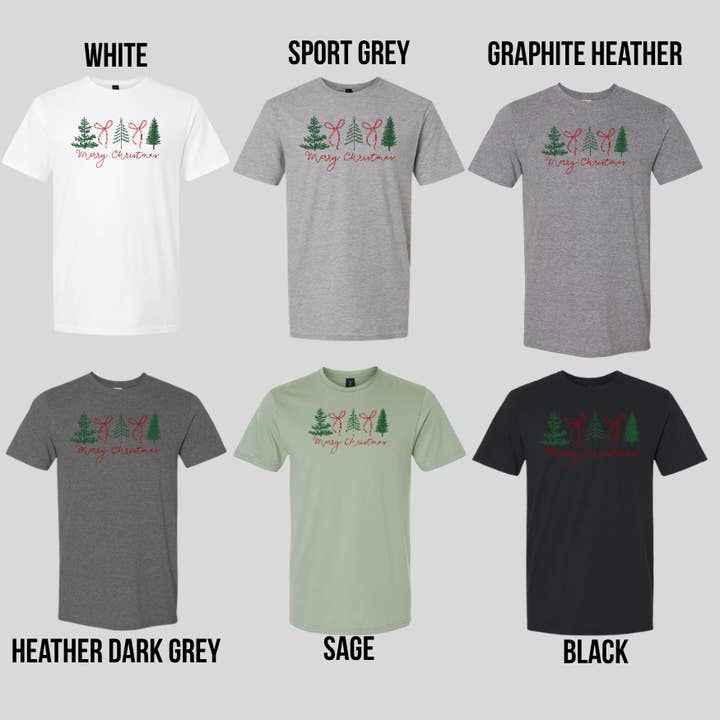 Merry Christmas T-Shirt | Gildan Softstyle 64000 for wholesale by Ace Graphics & Printing Co.