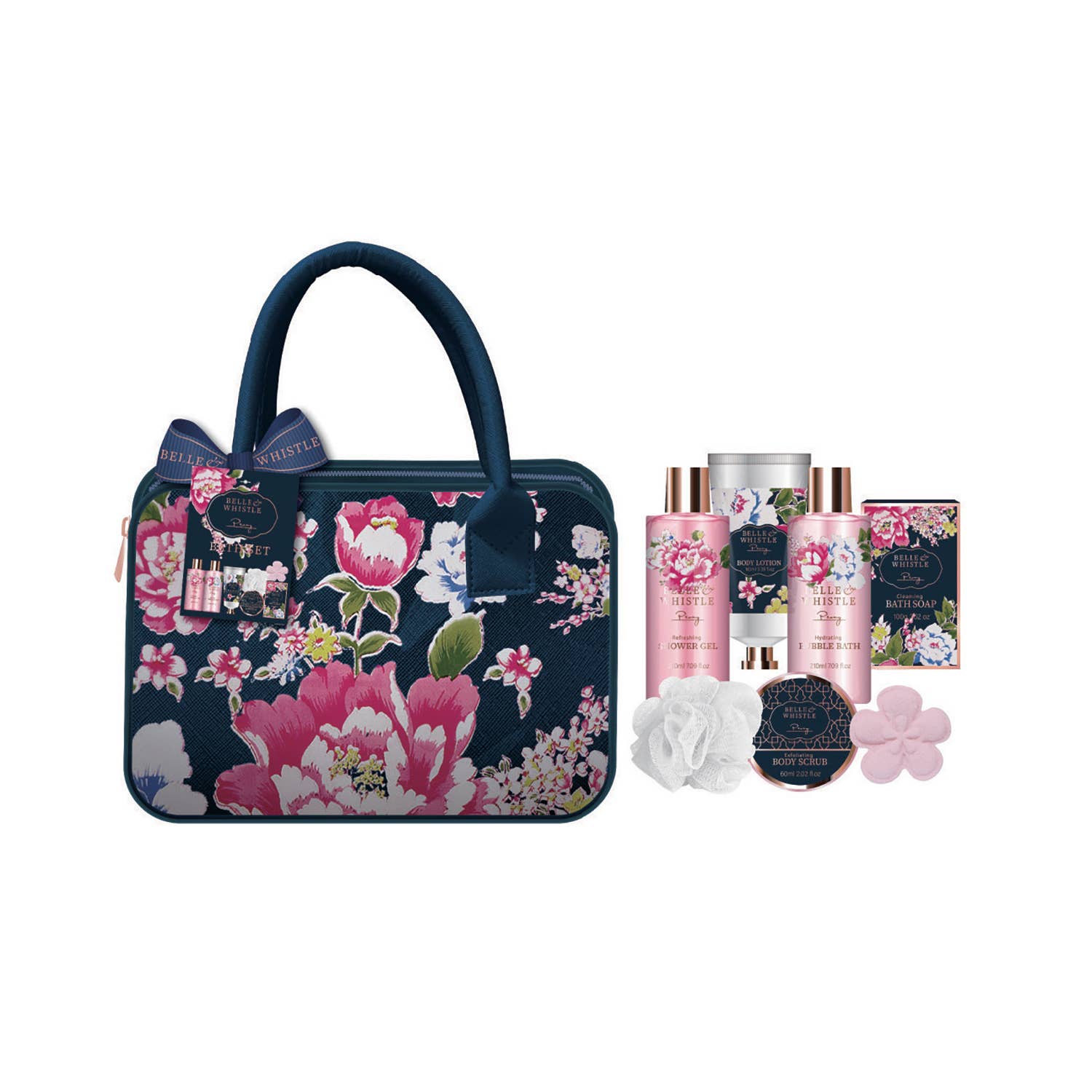 UBM – wholesale Bad- och kroppsvårdsset – Delikat badset med piondoft – 7 delar