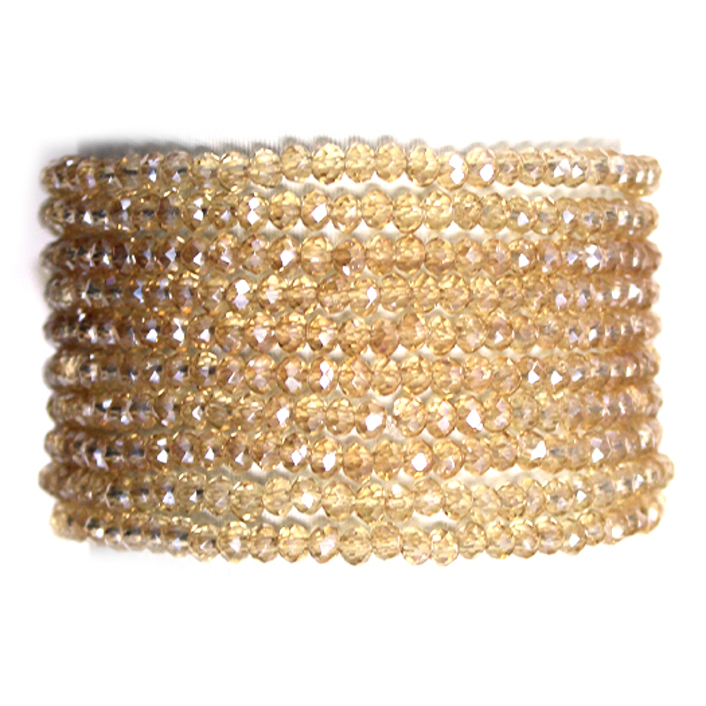 JOIA ACCESSORIES - Wholesale Beaded Bracelet - GLASS BEAD STRETCH MULTI BRACELET, SB 79387