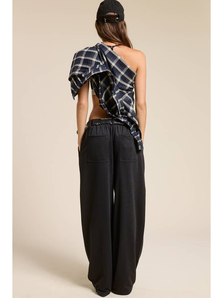 Mimosa - Vente Pantalon d'intérieur/de jogging – femme - Pantalon de survêtement en maille à jambes larges sur mesure13