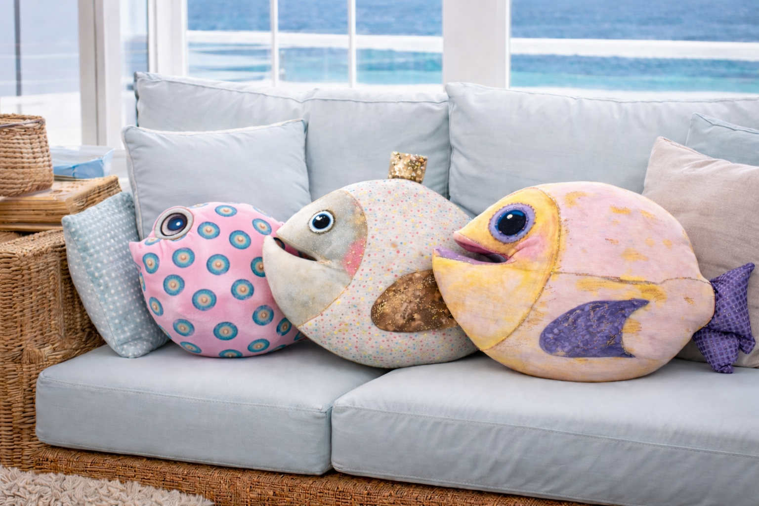 IPNG Design - Wholesale Throw/Decorative Pillow - Plush Fish-Shaped Decorative Pillow_Yellow3