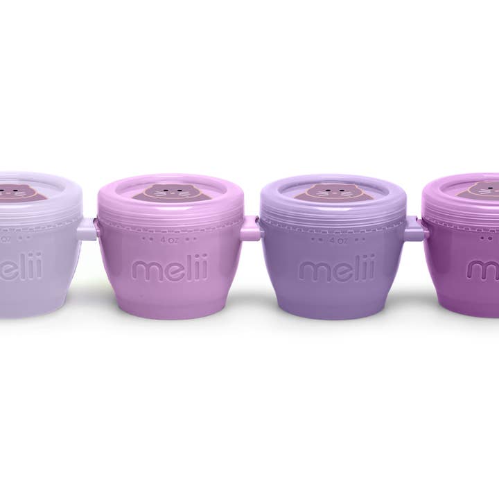 melii - Wholesale Food Storage Container - 4oz Snap & Go Pods - 4 Freezer & Snack Containers13