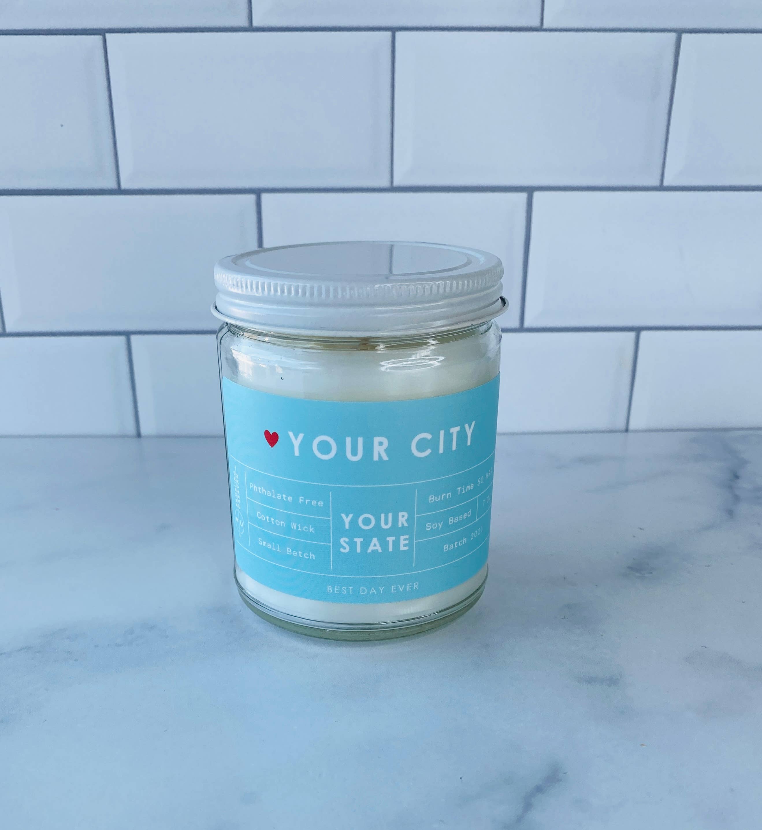 Rambling Caravan - Wholesale Jar/Filled Candle - Your City-Your State Custom Order Candle2