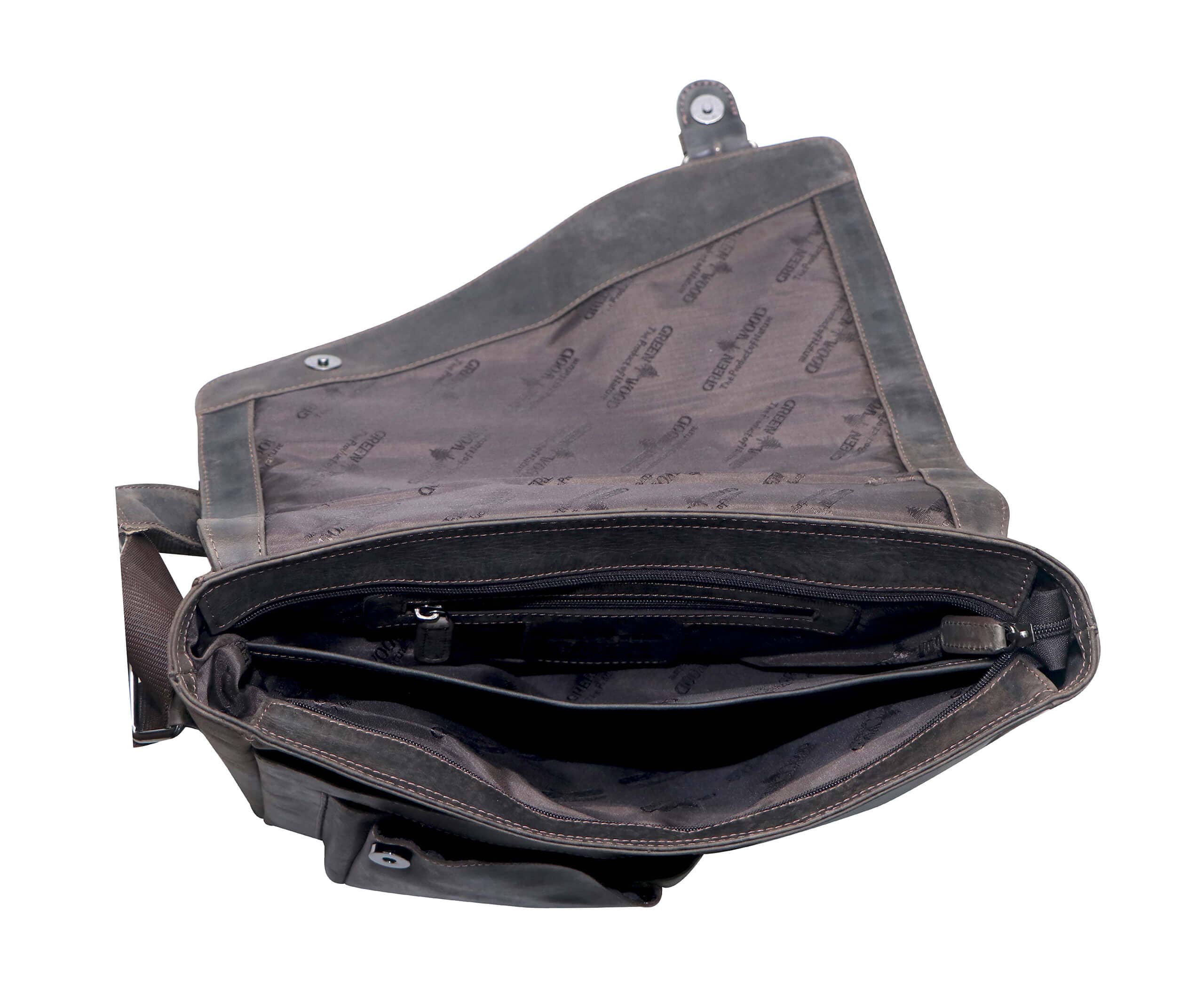 Greenwood – wholesale Kurirväska – Unisex – Greenwood Dexter läderväska för män och kvinnor, passar 14-tums laptop21