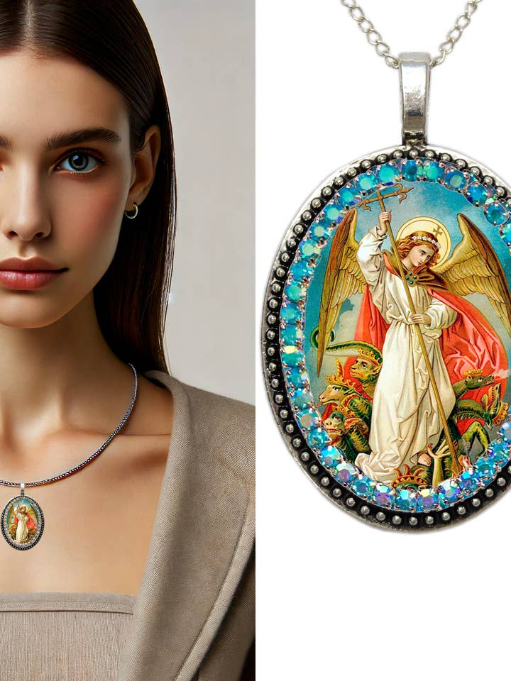 Michael Archangel Beskyttelseshalskæde for engroshandel hos MariaSantissimaShop