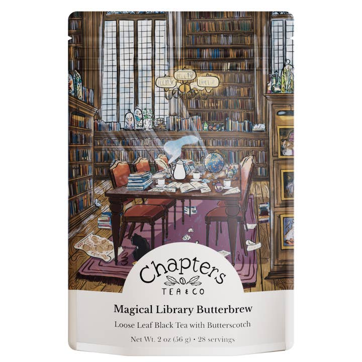 Magical Library Butterbrew for wholesale by Chapters Tea & Company