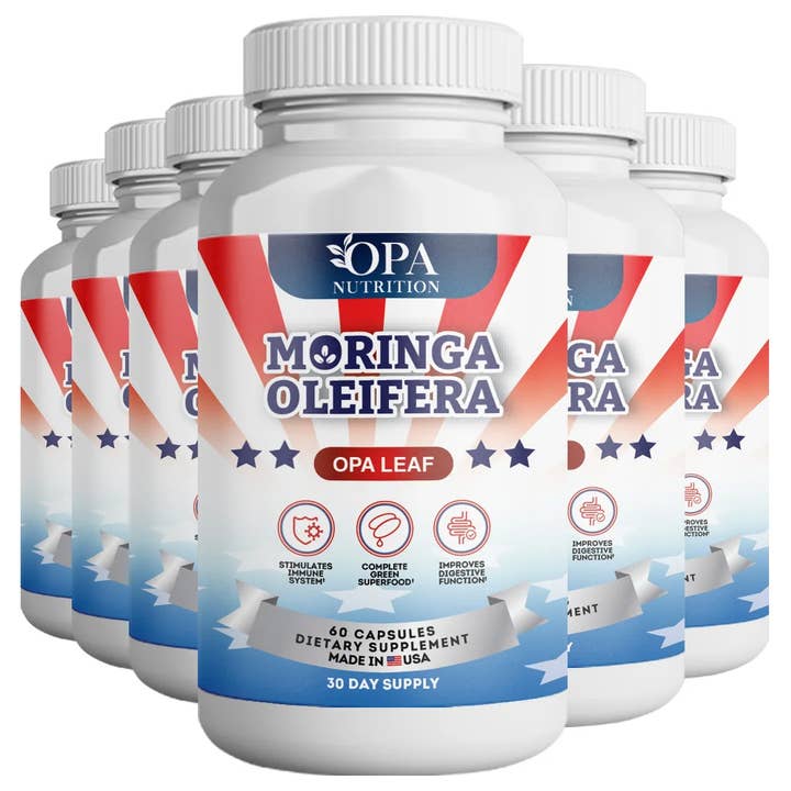 OPA Nutrition - Wholesale Oral Supplement/Vitamin - Moringa Capsules for Anti-Inflammatory, Energy, Immune