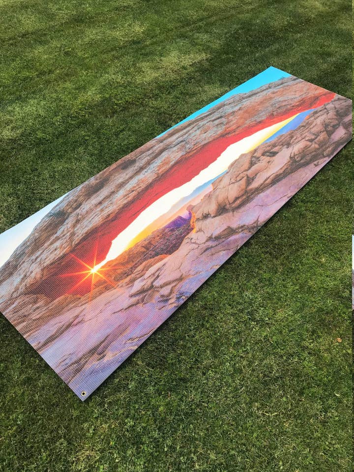 Mesa View Arch Yoga matta - vit baksida för wholesale av Yoga Photo Mats