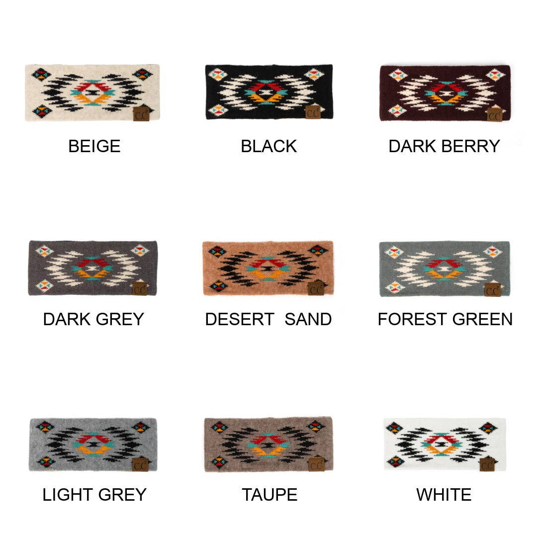 Truly Contagious - Vendita all'ingrosso Fascia per capelli - Donna - Fascia per Capelli C.C. con Stampa Azteca Sudoccidentale (HW-3001)9