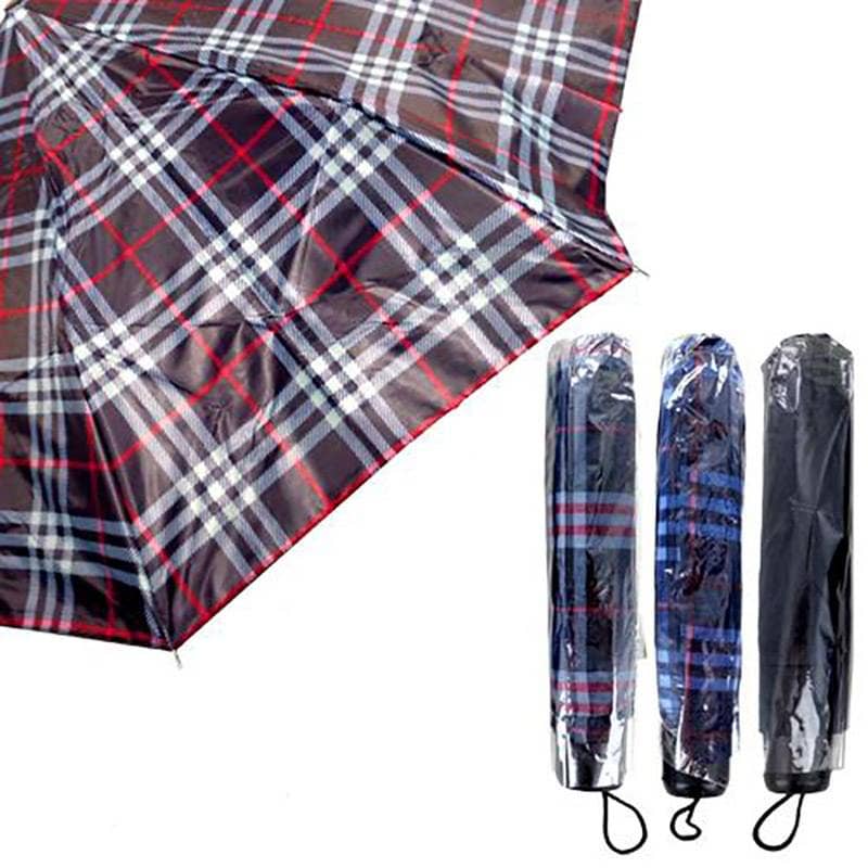 Deluxe Import Trading - Vendita all'ingrosso Ombrello - Unisex - Ombrelli pieghevoli in tartan 9,5"0