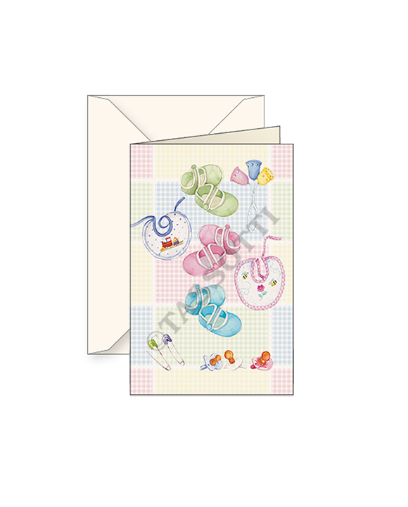 Freund Mayer & Co. – wholesale Anteckningsbok – Presentförpackningskort med kuvert 3x4"-Multi mönster5