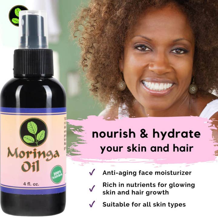 Moringa Energy Life - Wholesale Bath/Body Oil - Moringa Seed Oil 4 fl oz (120 mL)4