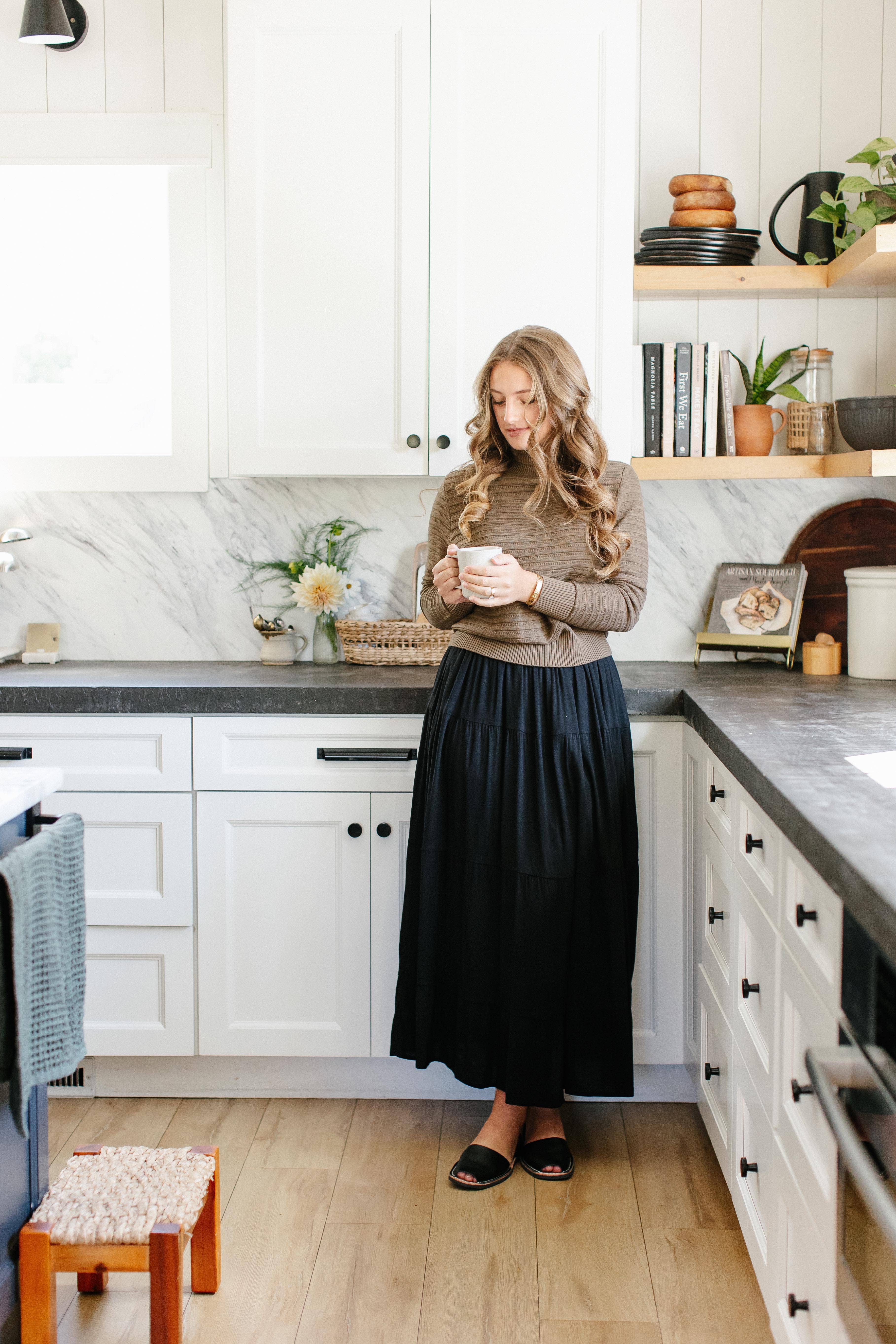 The Main Street Exchange - Wholesale Skirt - Women's - 'Addison' Tiered Maxi Skirt5