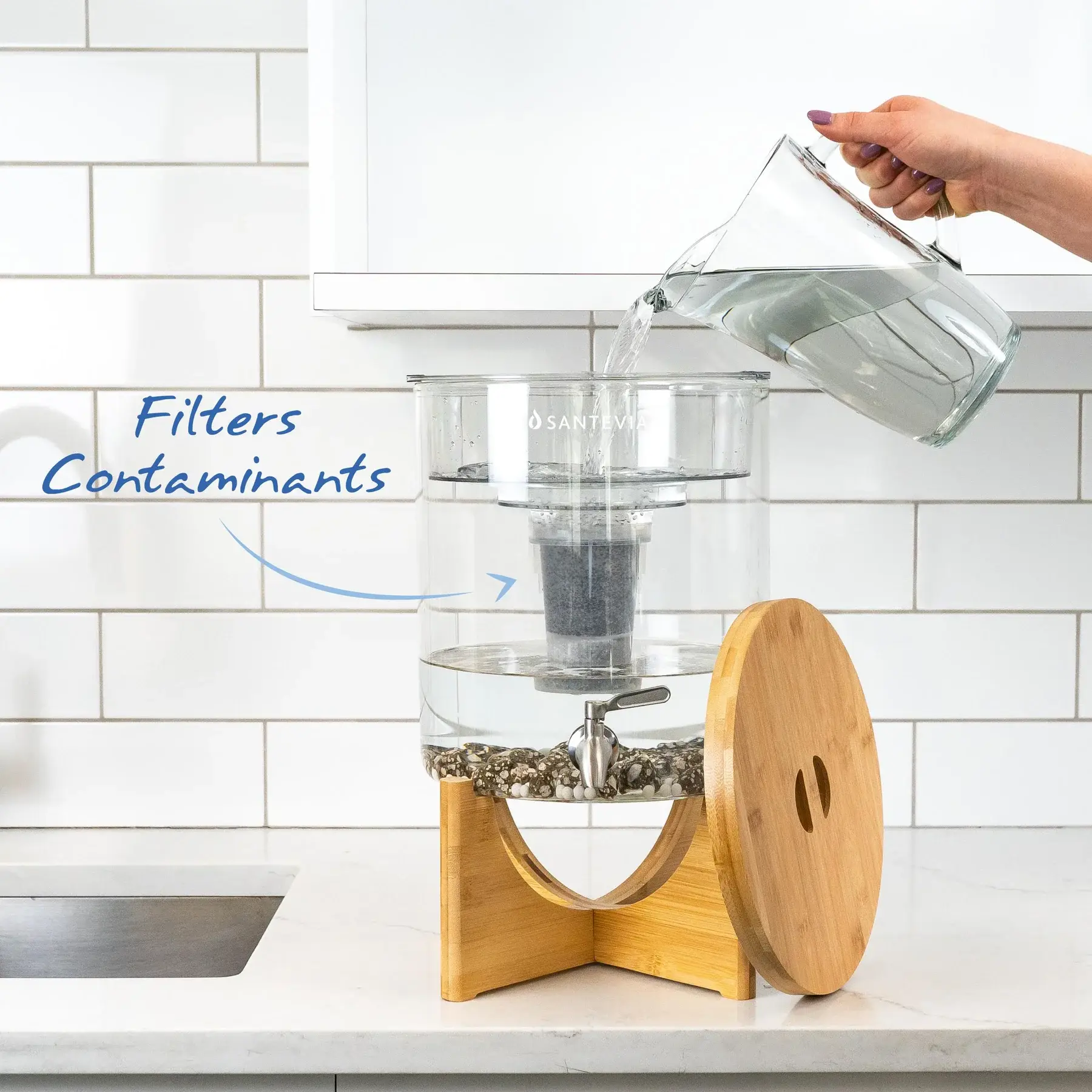 Santevia Water Systems - Wholesale Water Filter - Glass Water System w/MINA Fluoride Filter3