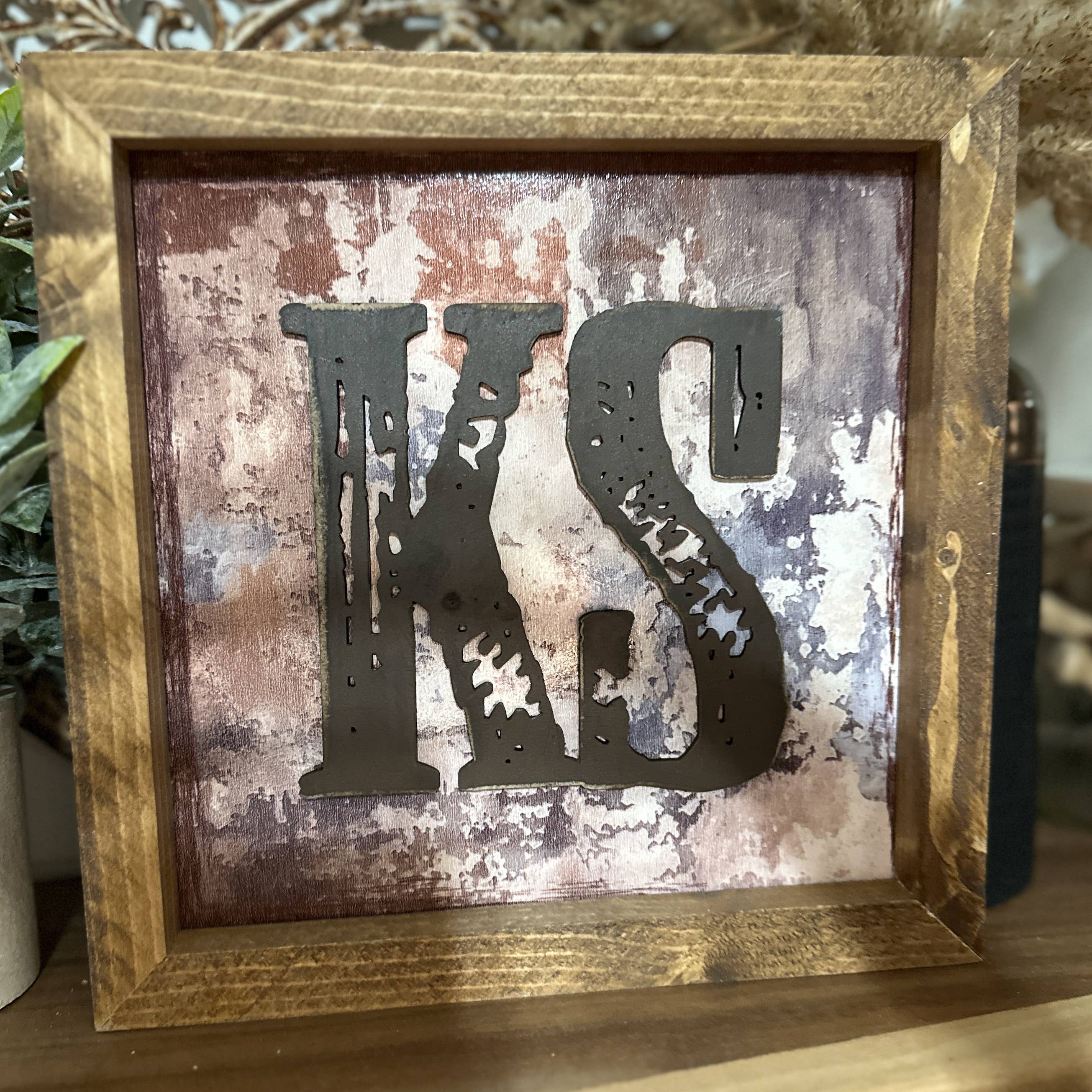 The Broken Board - Wholesale Sign - State sign with laser cut wood overlay6