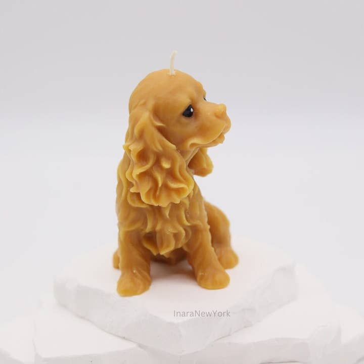 Inara New York - Venta al por mayor Velas de diseño llamativo - Cocker Spaniel | Vela de perro setter irlandés4