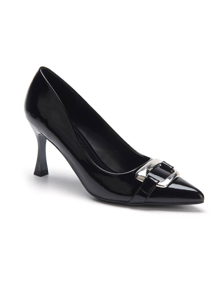 C'M PARIS - Wholesale High Heels - Women's - Pump with Large Decorative Buckle 83383