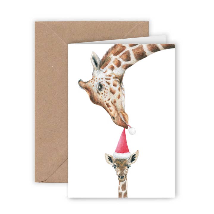 Giraffer Julekort, Dyr Fødselsdagskort, Blanke kort for engroshandel hos Beast of Paradise