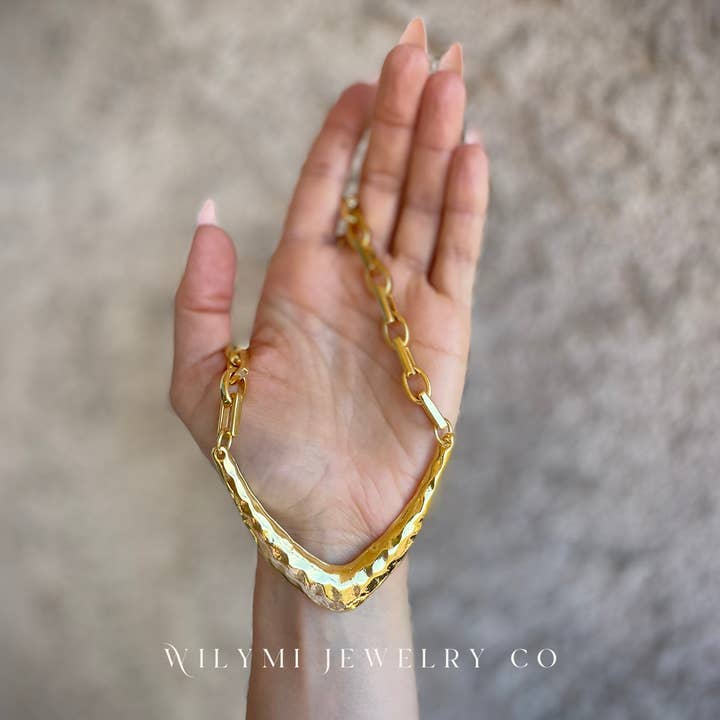 WILYMI Jewelry Co - Wholesale Link & Chain Necklace - Anchor Necklace | 24k Gold Filled | Custom Length1