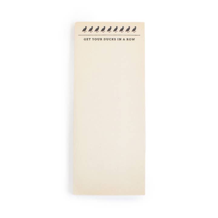 Sugarboo & Co - Wholesale Notepad - Ducks In A Row Skinny Notepad 4" x 10"1