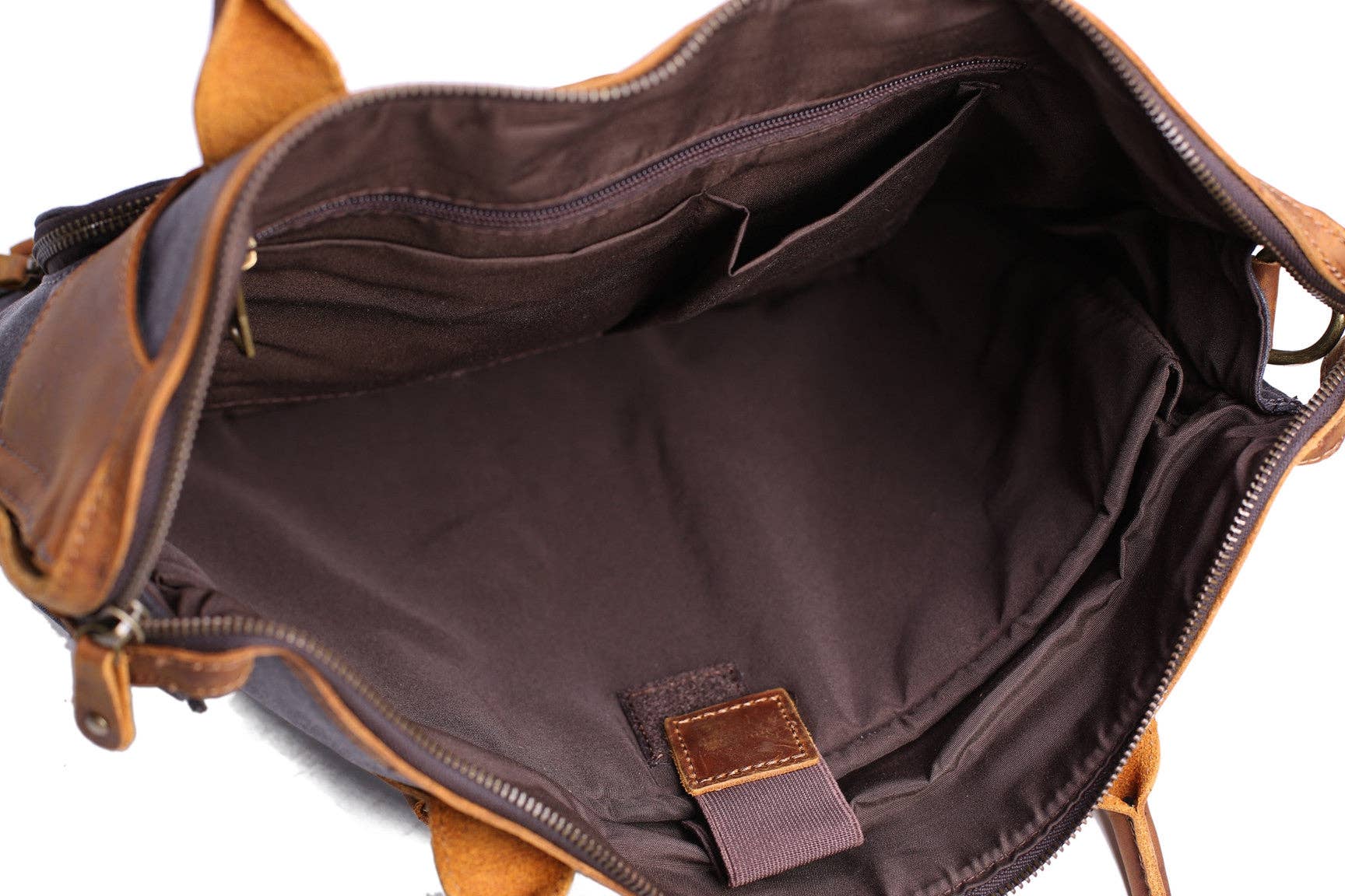 RockCow Leather Studio - Wholesale Laptop Bag - Men's - Men Fashion Canvas Leather Laptop Bag, Canvas Messenger Bag Briefcase Bags YD21934