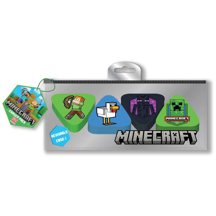 Pyramid International – wholesale Eraser – Child – Dst - Minecraft Eraser Set