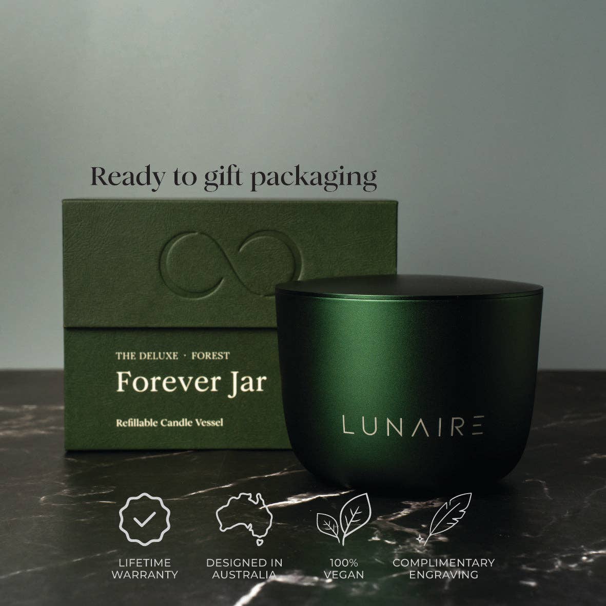 Lunaire - Wholesale Jar/Filled Candle - Forest Jar + First Light Fern Pod4
