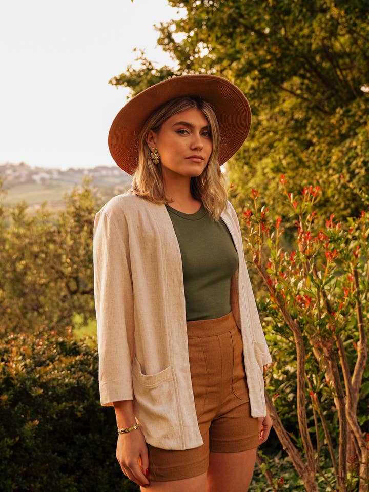 Kimono Vegan Cardigan SS26 (outras cores) por atacado de Meemoza