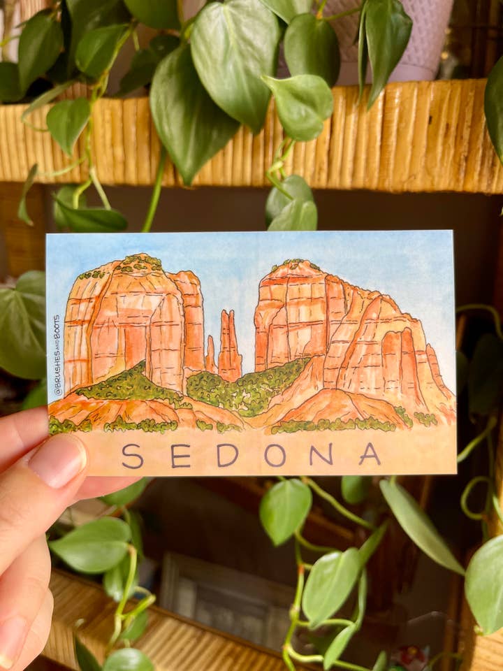 Autocollant en vinyle Sedona pour la vente par Brushes and Boots